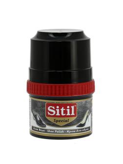 Крем для обуви Shoe Polish 60 ml,черн, крем-блеск, Sitil, 101.01 SKB