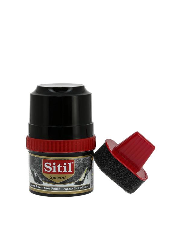 Крем для обуви Shoe Polish 60 ml,черн, крем-блеск, Sitil, 101.01 SKB