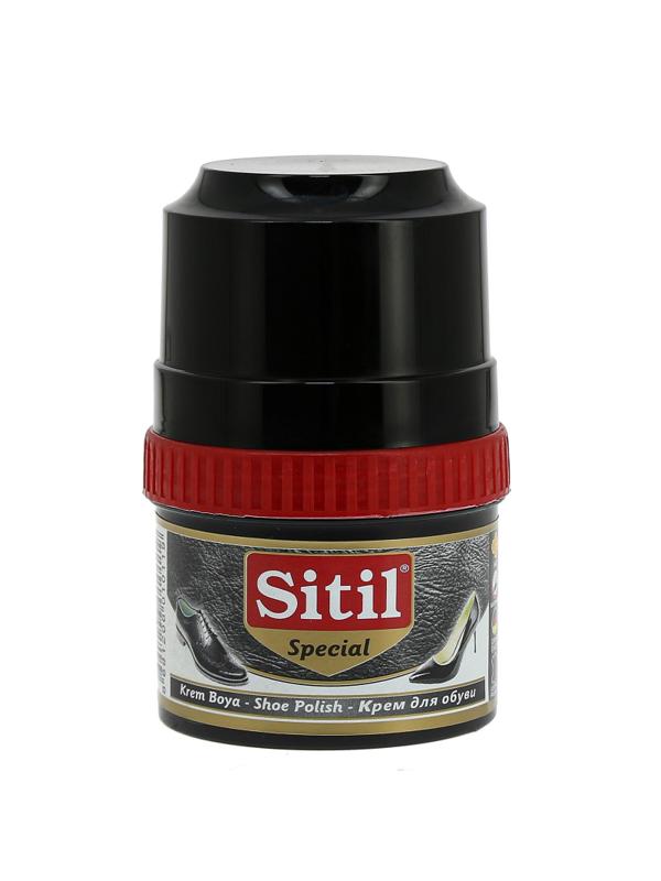 Крем для обуви Shoe Polish 60 ml,черн, крем-блеск, Sitil, 101.01 SKB