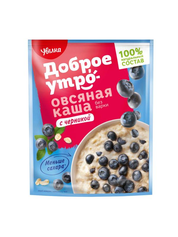 Каша Увелка овсяная с черникой 40гх20шт/уп