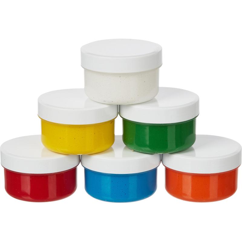 Краски пальчиковые Спектр Ярк.забава 3+ сенсорн 60мл х 6цв/наб карт 13С-505