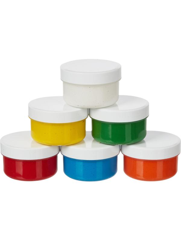 Краски пальчиковые Спектр Ярк.забава 3+ сенсорн 60мл х 6цв/наб карт 13С-505