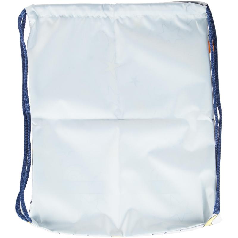 Мешок для обуви №1School Серый со звездами,МО-26-1с, 360x470 мм, светоотр