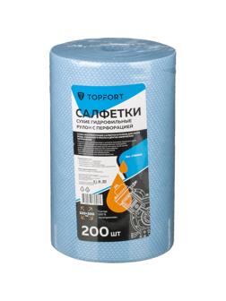 Салфетки сухие гидрофильные TOPFORT рулон с перфорацией 200 шт/уп 320x300мм
