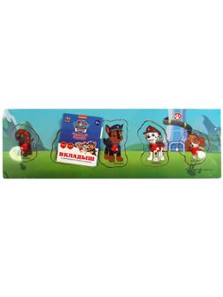 Игра Игрушка деревян Щенячий Патруль вкладыши 30x10см,пакет Буратино,341544
