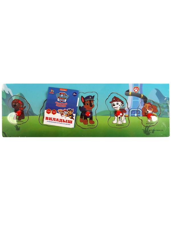 Игра Игрушка деревян Щенячий Патруль вкладыши 30x10см,пакет Буратино,341544