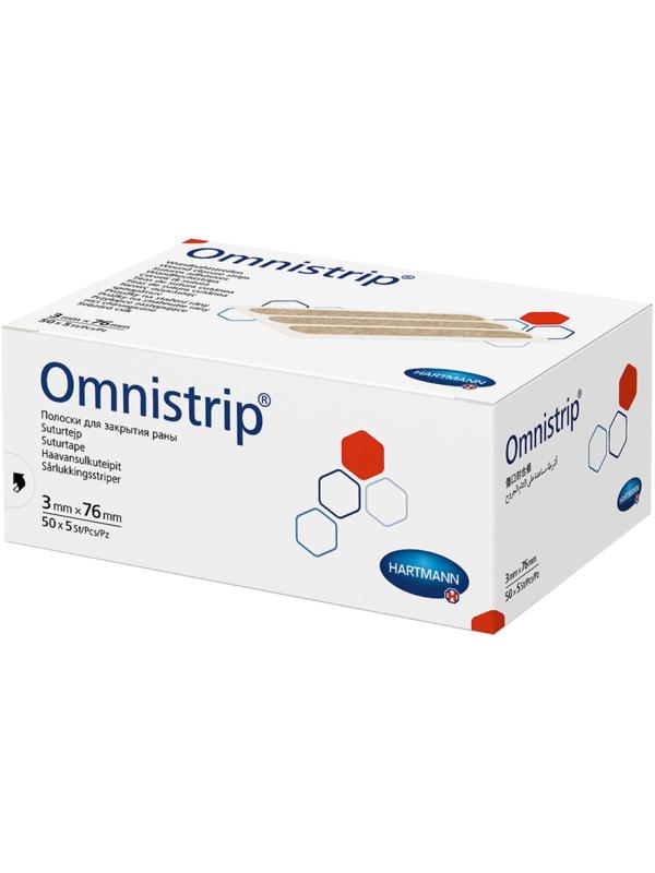 Перевяз. ср-ва Полоски на швы (стер. по 5шт) 3х76мм,250 шт/уп OMNISTRIP