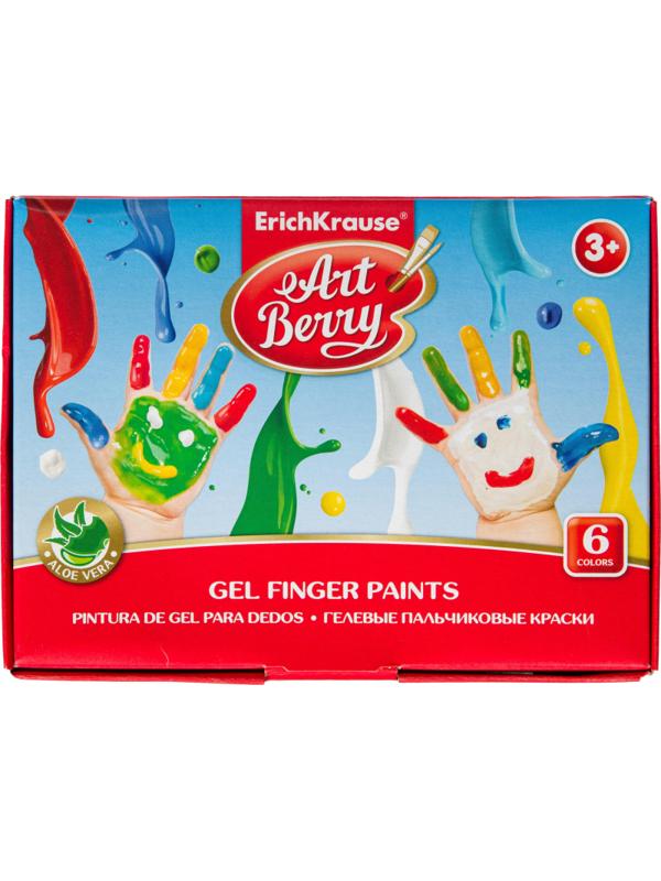 Краски пальчиковые гелевые ArtBerry с Алоэ Вера, 6 цв/наб х 35мл 41752