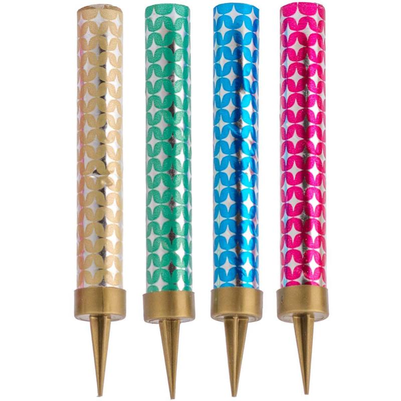 Свеча Фонтан Цветное Пламя 10см 30сек 4шт/уп, 1502-5482 