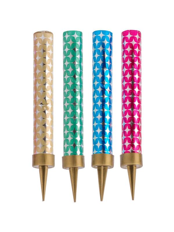 Свеча Фонтан Цветное Пламя 10см 30сек 4шт/уп, 1502-5482 