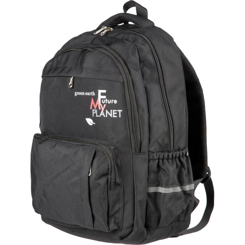 Рюкзак школьный №1School Future черный 45,5х31х14 см