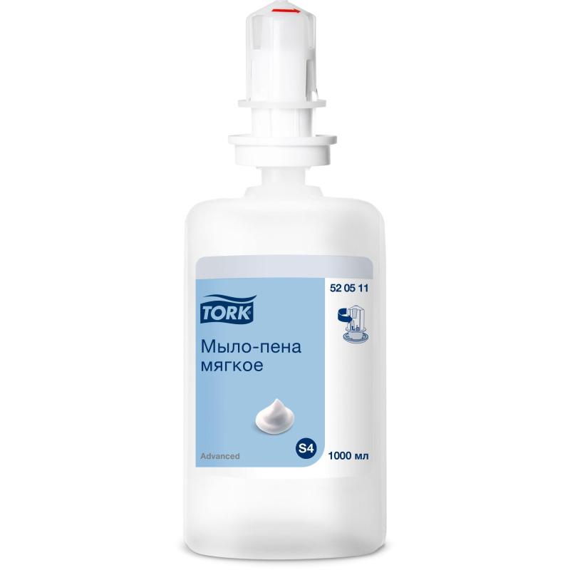 Картридж с жидким мылом Tork S4 1л пенное мягкое прозр.520511 для арт.33068