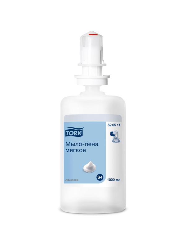 Картридж с жидким мылом Tork S4 1л пенное мягкое прозр.520511 для арт.33068
