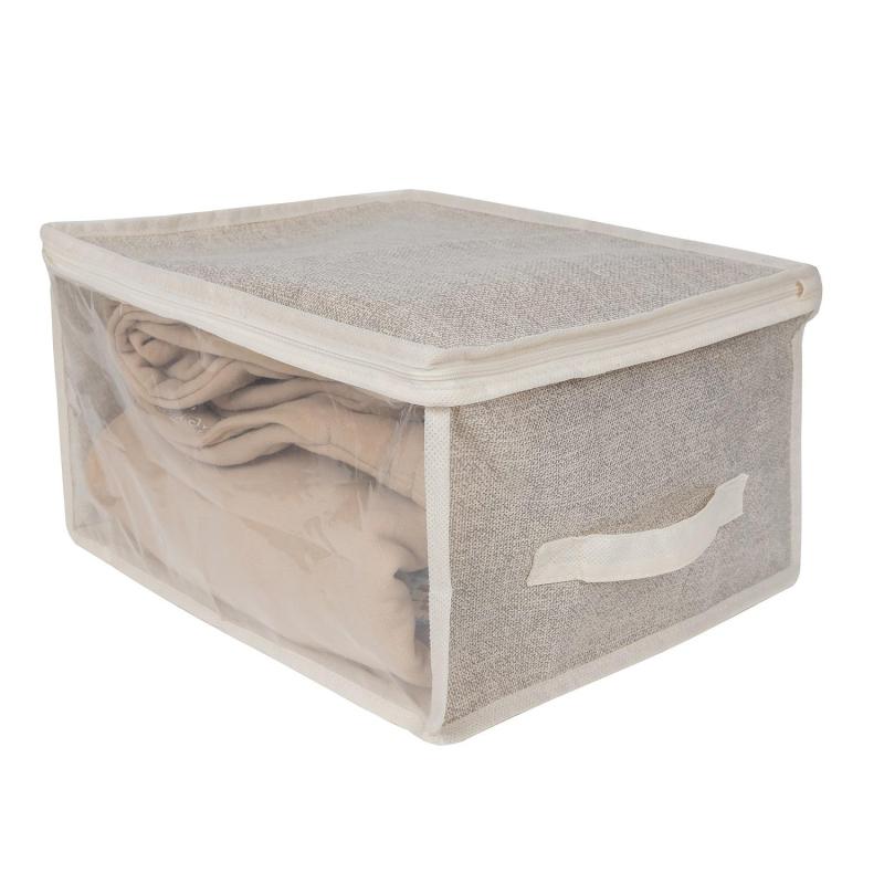 Короб для хранения постельного белья ЕГ Linen 60х50х35см -24, 4610116201923