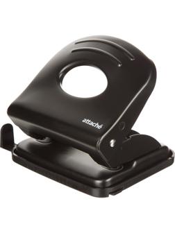 Дырокол металлический Attache Economy до 30 листов, с линейкой, цвет черный