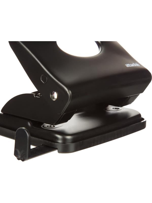 Дырокол металлический Attache Economy до 40 листов, с линейкой, цвет черный