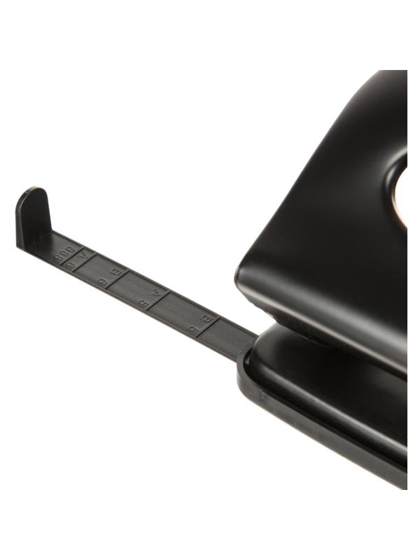 Дырокол металлический Attache Economy до 40 листов, с линейкой, цвет черный