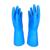 Перчатки защитные нитрил КЩС SCAFFA Практик цв.синий р.8