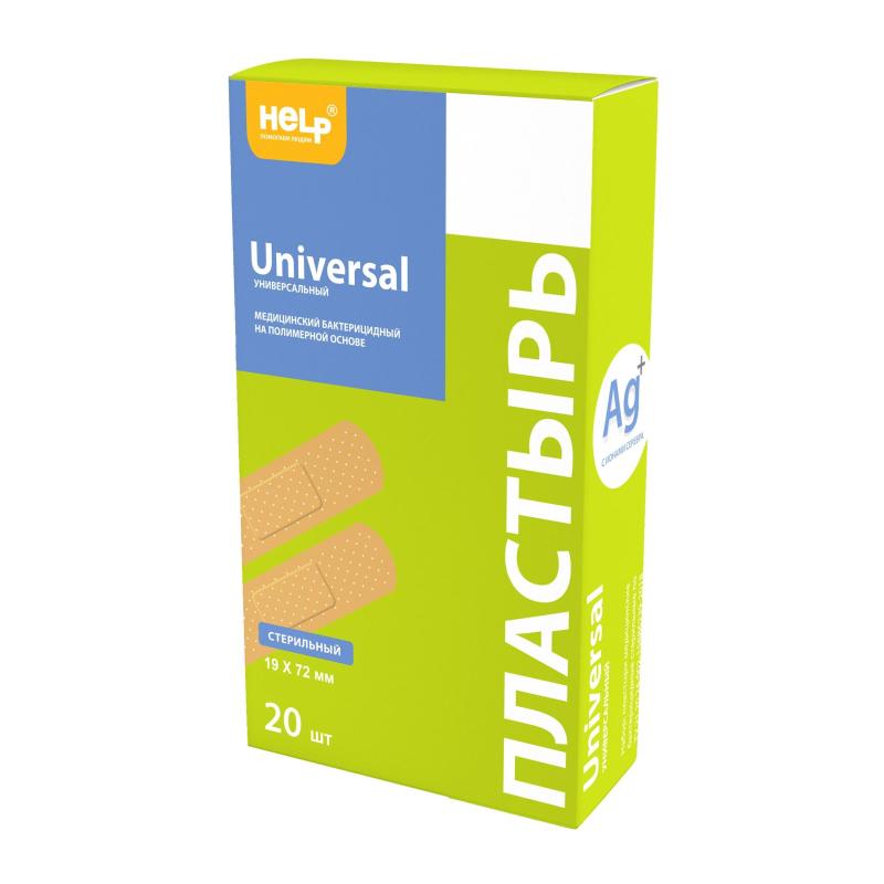 Набор пластырей универсальный 19х72, №20, HELP