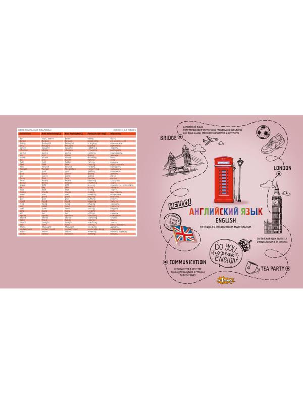 Тетрадь предметная №1 School Ребус 48л А5, клетка АНГЛИЙСКИЙ ЯЗЫК, 73855