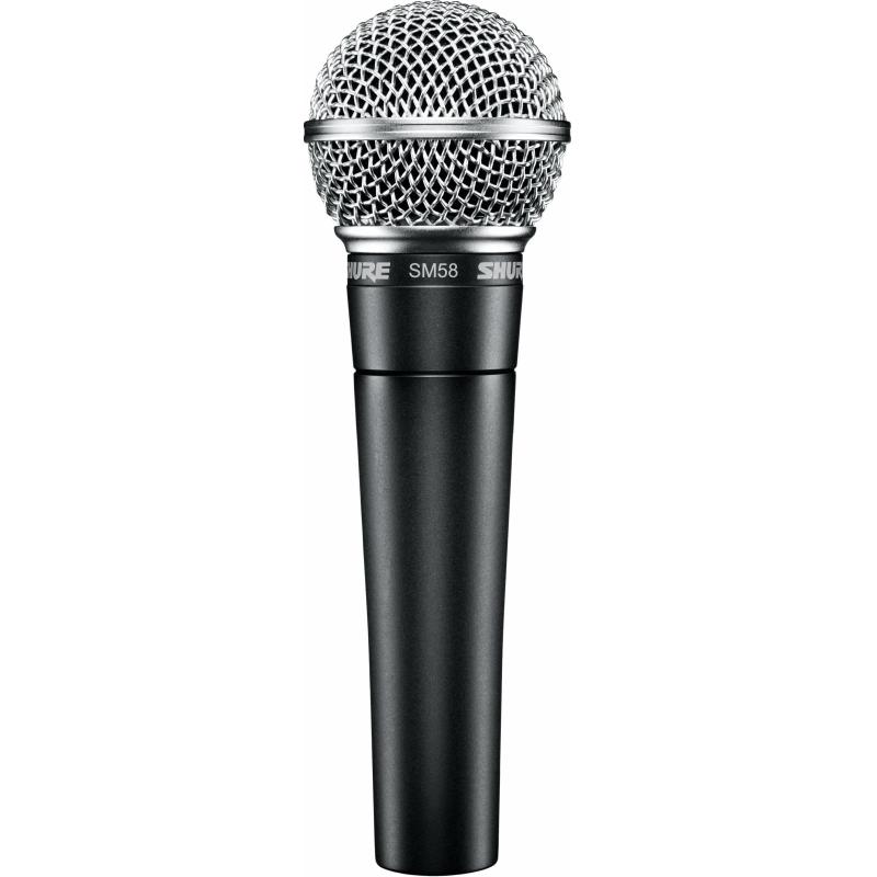Микрофон Shure SM58-LCE, вокальн динамич кардиоидн, 50-15000 Гц, 1,6 мВ/Па