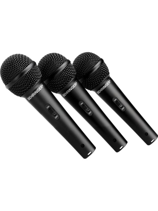 Микрофон Behringer XM1800S, набор из 3-х динамических микрофонов в кейсе