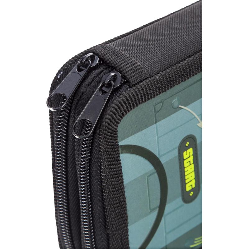 Пенал №1School Football 2 отд., ламинат, выборочный лак, 190x110 мм, ПКК 11