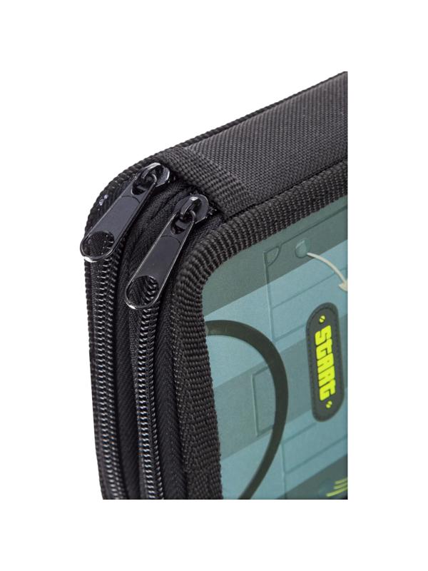 Пенал №1School Football 2 отд., ламинат, выборочный лак, 190x110 мм, ПКК 11