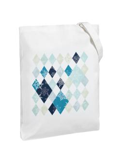 Сумка для покупок холщовая 'Ромбо. Первый снег', белая, 71901.60