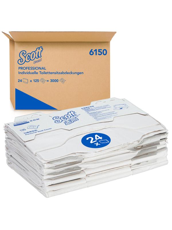 Одноразовые покрытия на унитаз д/дисп KK 125 шт./пач. 24пач./уп. 6150