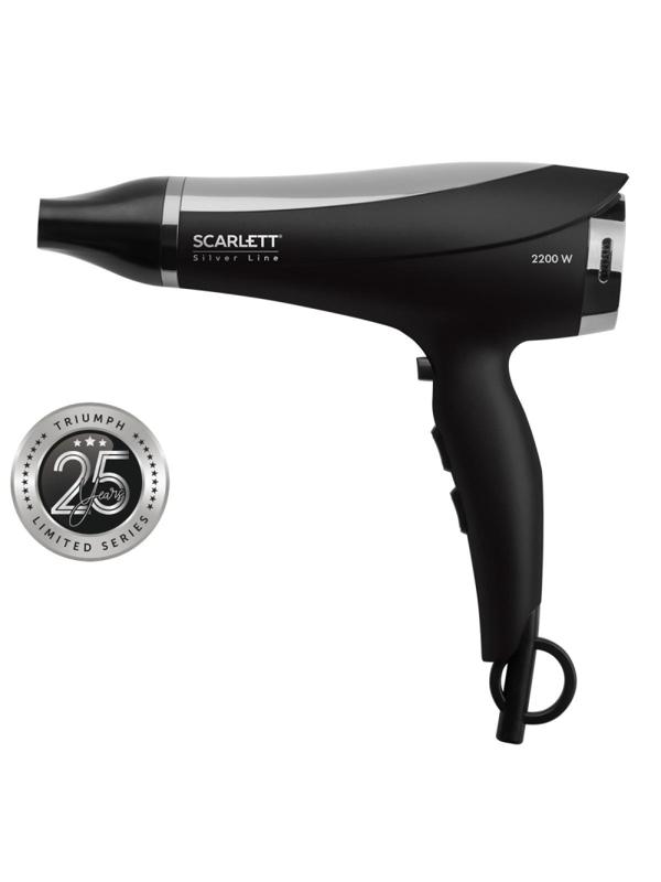 Фен SCARLETT SC-HD70I76, 2200Вт, черный
