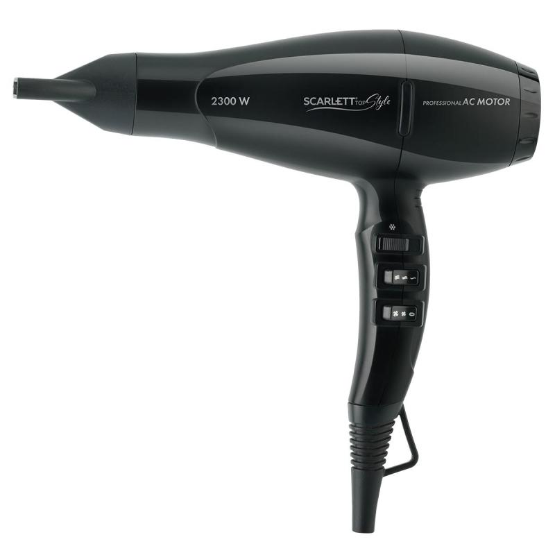 Фен SCARLETT SC-HD70I91, 2300Вт, AC мотор, черный