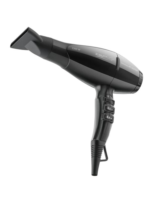 Фен SCARLETT SC-HD70I91, 2300Вт, AC мотор, черный