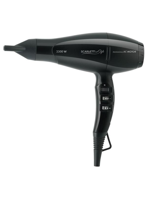 Фен SCARLETT SC-HD70I91, 2300Вт, AC мотор, черный