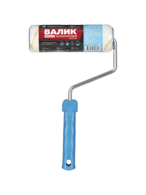 Валик с ручкой полиакриловый Orange TOPFORT 18мм бюгель 8