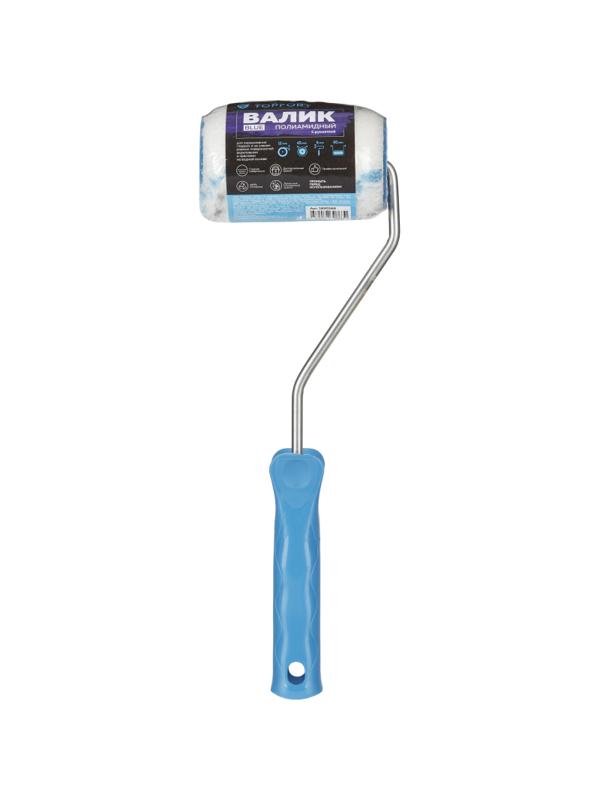 Валик с ручкой полиамидный Blue TOPFORT 45x90 мм