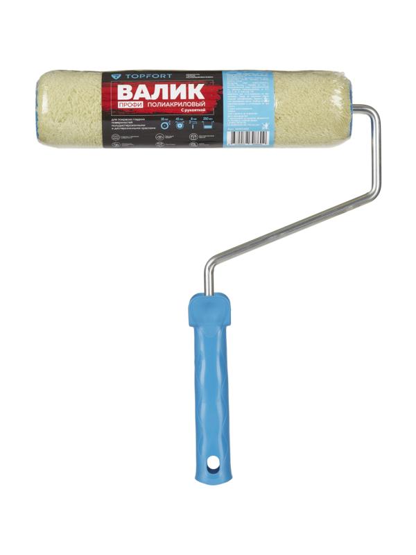 Валик с ручкой полиакриловый Профи TOPFORT 25 мм бюгель 8