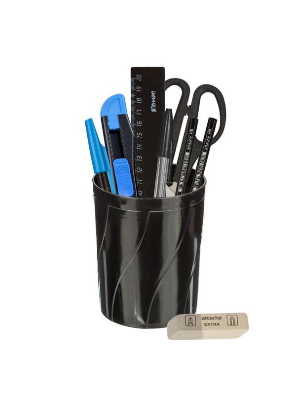 Набор настольный Attache Economy 9 предметов черный, Россия