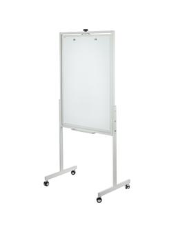 Флипчарт магнитно-маркерный/пробковый Комус 70х100 двусторонний, на роликах