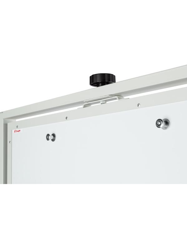 Флипчарт магнитно-маркерный/пробковый Комус 70х100 двусторонний, на роликах