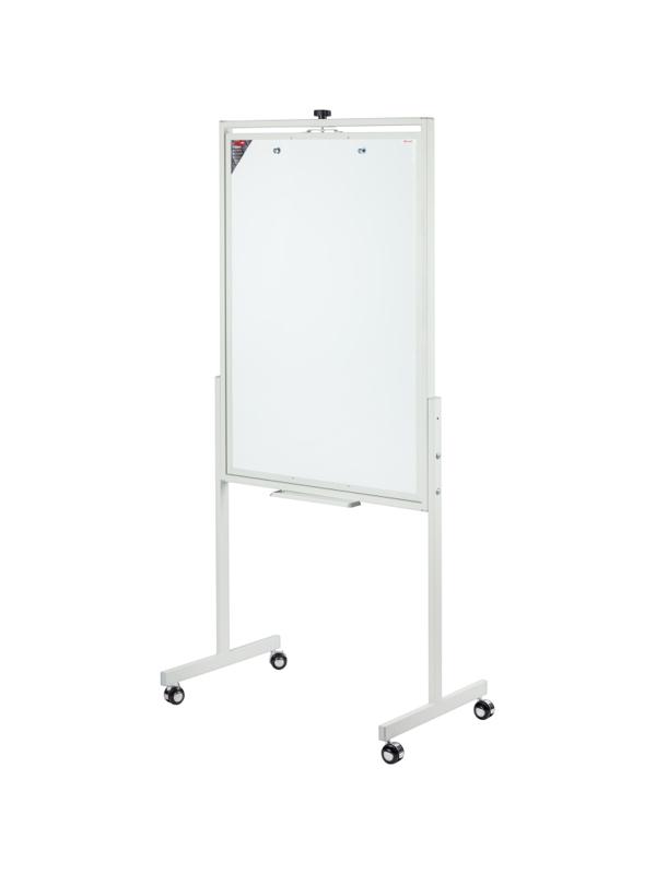 Флипчарт магнитно-маркерный Комус 70х100 двусторонний, на роликах