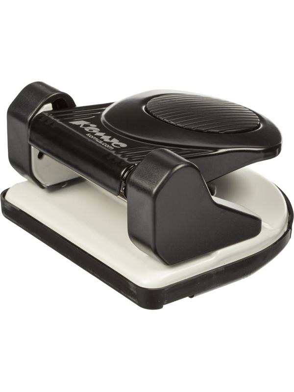 Дырокол Комус MPBK20 до 20 лист., металл, с линейкой и блокиратором, чёрный