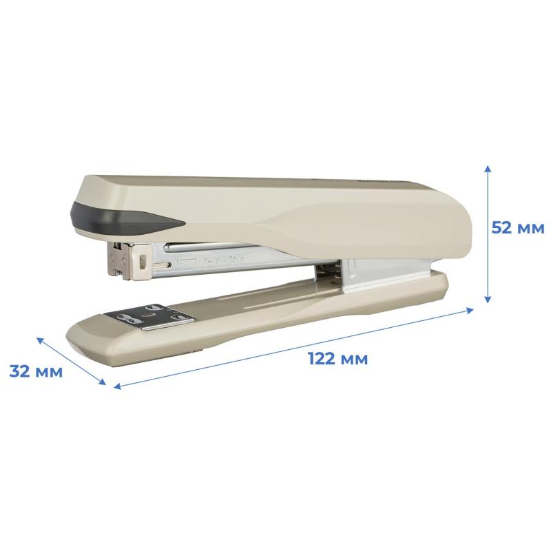 Степлер Комус MSGY2430 (№24/6-26/6) до 30 лист.,металл,серый