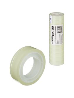 Клейкая лента канцелярская Комус 12х10 , 12 шт./уп.