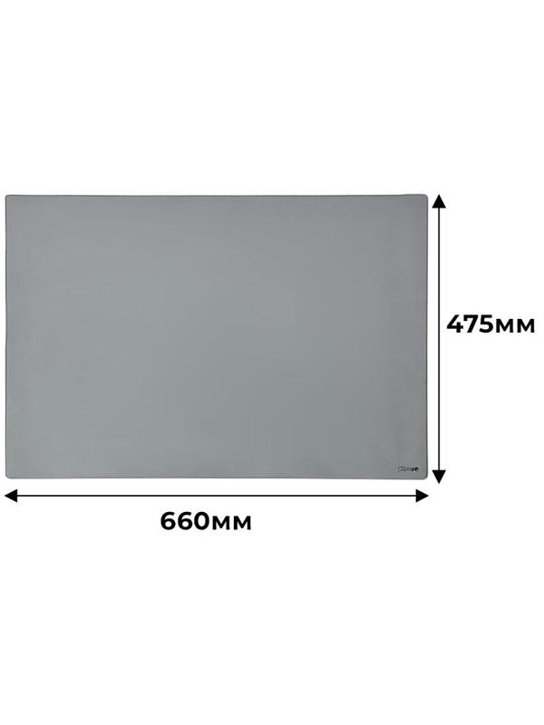 Коврик на стол Комус 47,5х66см прозрачный серый Россия 2808-506