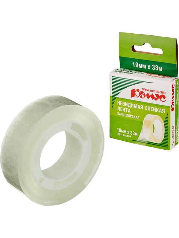 Клейкая лента канцелярская Комус 15x33