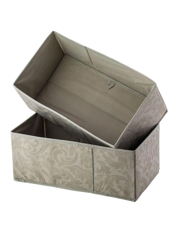 Короб для хранения одежды GENTLE 20х37х15 б/крыш,склад,наб.2шт,HHSS-4011-01