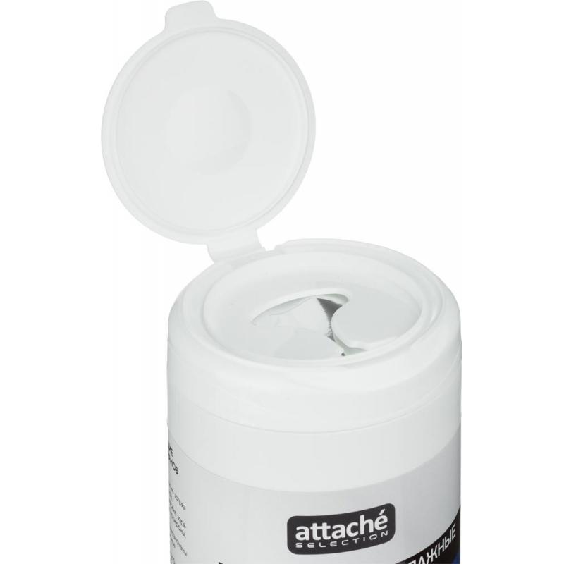 Салфетки Attache Selection For Screen д/экранов, туба, а/бакт, 100шт, 13х17