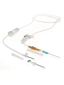 Система переливания р-ров одноразовая (металл.шип ) игла 0,8х40 21G SFM