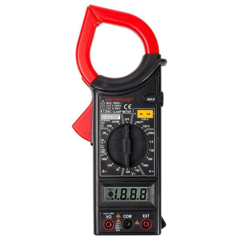 Клещи токовые цифровые KT 266C PROLINE (КВТ)